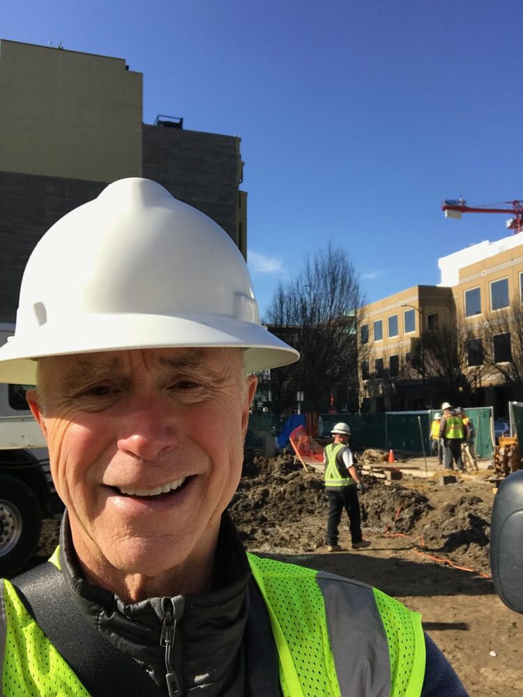 William Tucker, P.E., on a project site